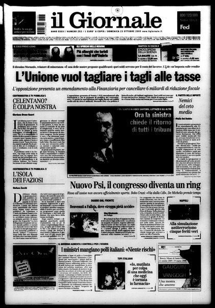 Il giornale : quotidiano del mattino